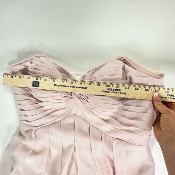Azazie Kaitlynn Bridesmaid Chiffon Dress Rose Petal Size A12 - Picture 12 of 15
